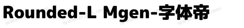 Rounded-L Mgen字体转换
